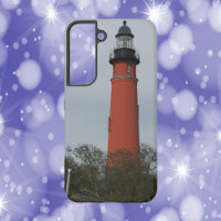 Phare de Ponce Inlet au-dessus des arbres Photo