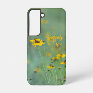 Coque Samsung Galaxy Photo de fleurs sauvages jaunes isolées inspirante