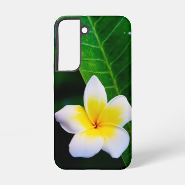 Coque Samsung Galaxy Photographie de fleurs de plumeria (Verso)