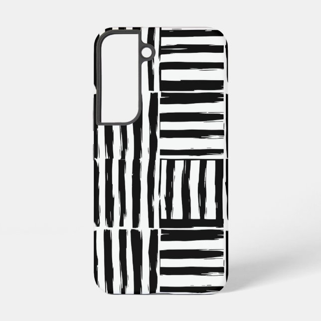 Coque Samsung Galaxy Pinceau monochrome Art Galaxy S22 Coque (Verso)