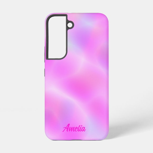 Coque Samsung Galaxy Pink Iridescente Personnalisé Samsung Galaxy Coque (Verso)