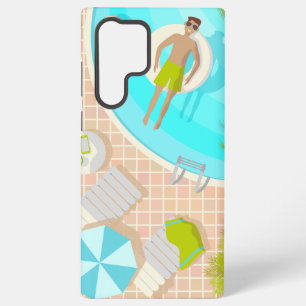 Coque Samsung Galaxy Piscine mec sur la plage tropicale estivale vacanc