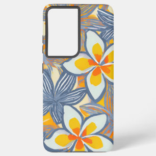 Coque Samsung Galaxy Plumeria tropicale Hawaii lancer l'oreiller