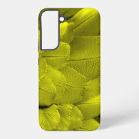 Plumes d'aile d'oiseau jaune motif