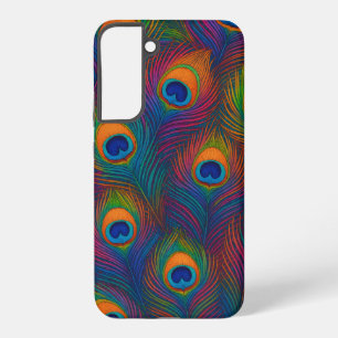 Coque Samsung Galaxy Plumes de paon colorées