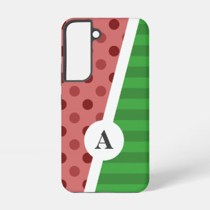 Coque Samsung Galaxy Point Polka de pastèque et Motif à rayures
