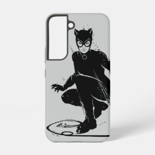 Coque Samsung Galaxy Pose à pinceau en encre Catwoman