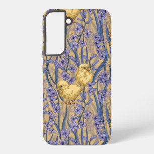 Coque Samsung Galaxy Poulets et hyacinthes roses