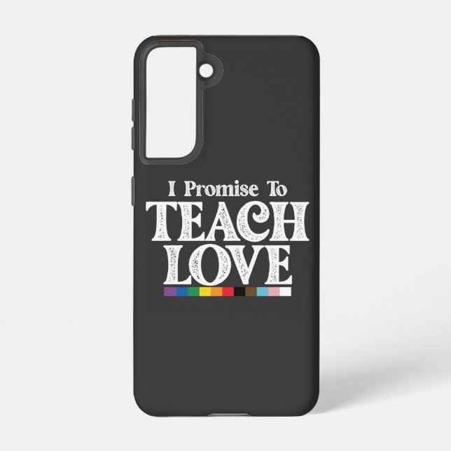 Coque Samsung Galaxy Professeur De Fierté LGBT Je Promets D'Enseigner L (Verso)