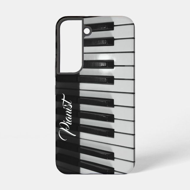 Coque Samsung Galaxy Professional Vintage  Pianist  (Verso)