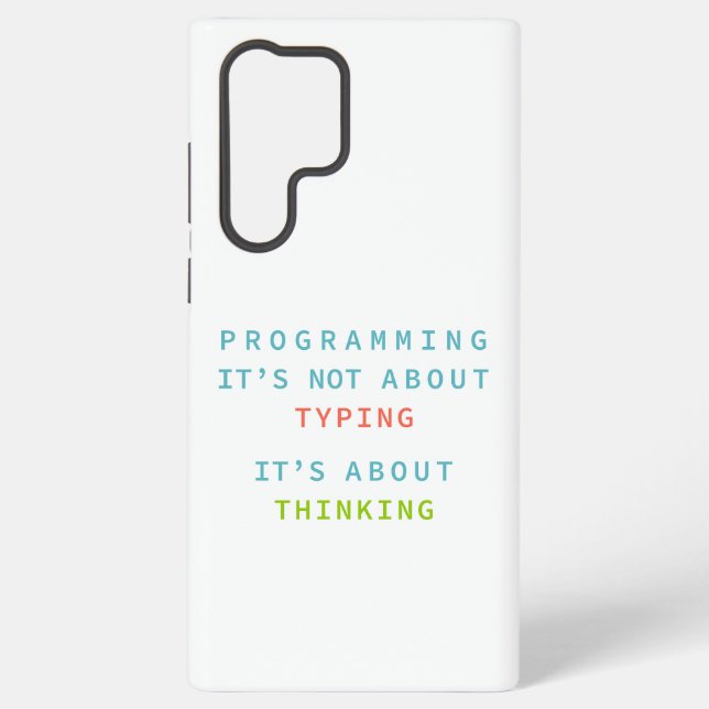 Coque Samsung Galaxy Programming Thinking Logic Code Developer Quote (Verso)