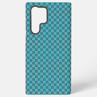 Coque Samsung Galaxy Protecteur iPhone Micro À damiers bleu