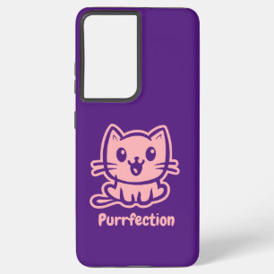 Coque Samsung Galaxy Purfection, Très Mignonne Chat Anime