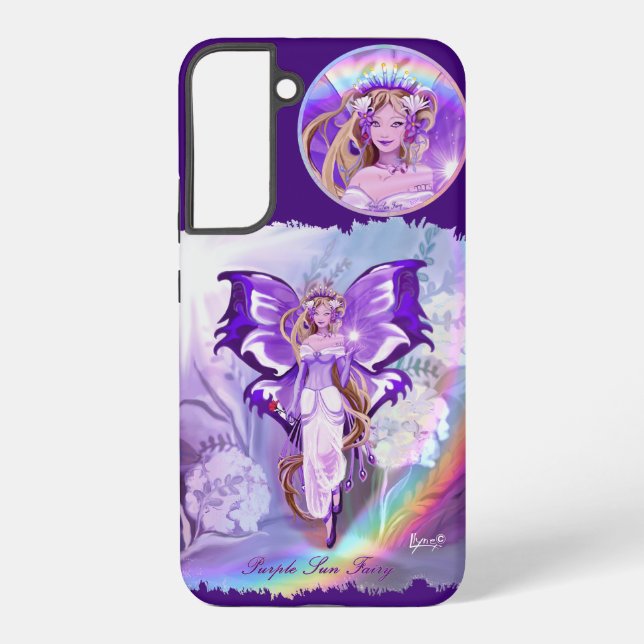 Coque Samsung Galaxy Purple Sun Fairy (Verso)