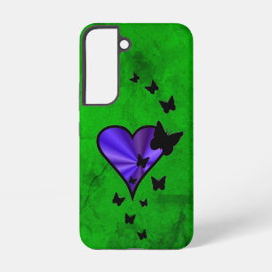 Coque Samsung Galaxy Rainbow heart and Butterfly