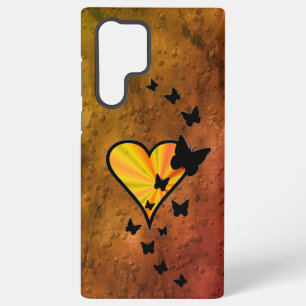 Coque Samsung Galaxy Rainbow heart and Butterfly