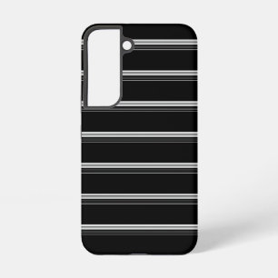 Coque Samsung Galaxy Rayé noir blanc chic 