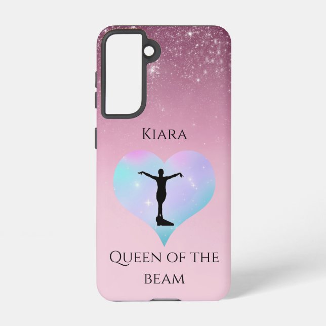 Coque Samsung Galaxy Reine Rose Des Poutres Gymnastique Personnalisée (Verso)