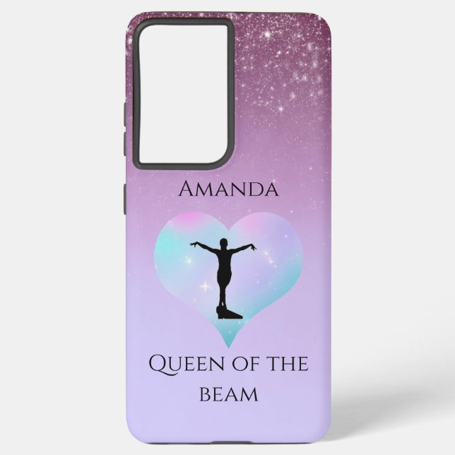 Coque Samsung Galaxy Reine Violette De La Poutre Gymnastique Personnali (Verso)