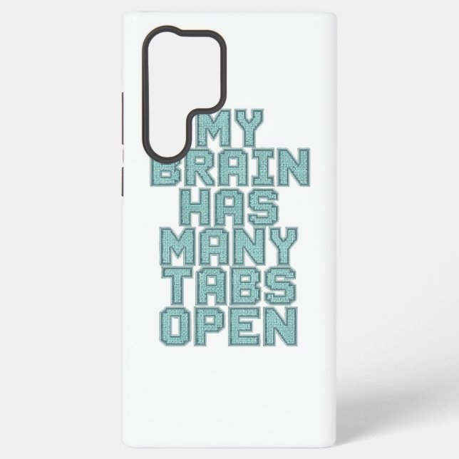Coque Samsung Galaxy Relatable Overwhelmed and Busy Mind (Verso)
