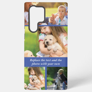 Coque Samsung Galaxy Remplacez le texte et les photos par le vôtre