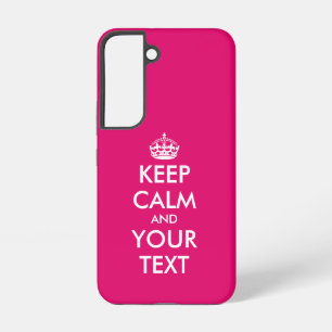 Coque Samsung Galaxy Restez calmes et continuez sur mème rose coutume