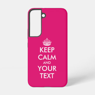 Coque Samsung Galaxy Restez calmes et continuez sur mème rose coutume