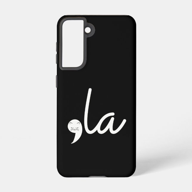 Coque Samsung Galaxy Retro Cat Comma La Kamala Harris Pour Président 24 (Verso)