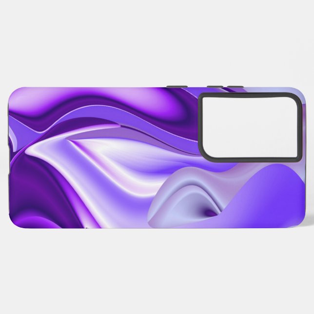 Coque Samsung Galaxy Rêves arc-en-ciel à fleurs violettes (Côté gauche)