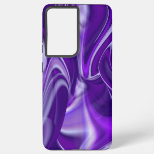 Coque Samsung Galaxy Rêves arc-en-ciel à fleurs violettes