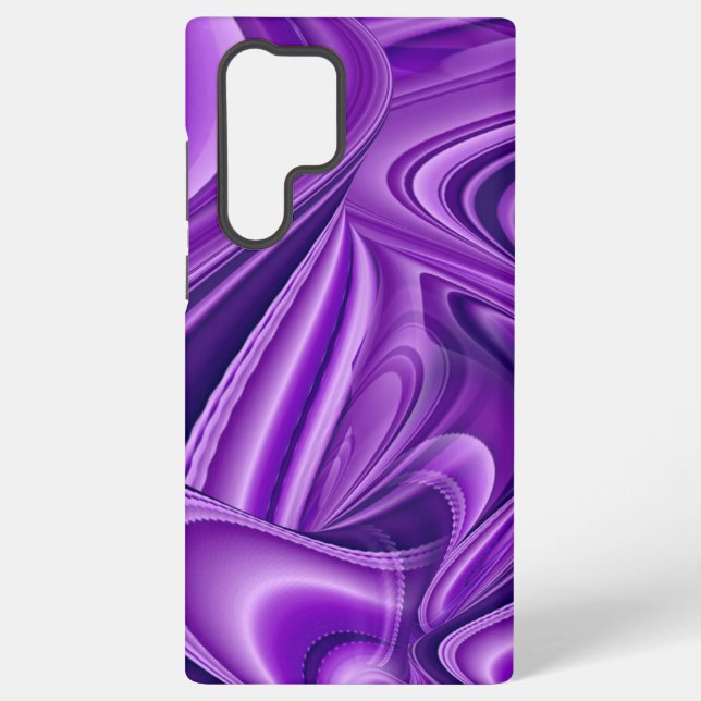 Coque Samsung Galaxy Rêves arc-en-ciel à fleurs violettes (Verso)