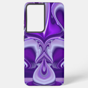 Coque Samsung Galaxy Rêves arc-en-ciel à fleurs violettes