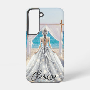 Coque Samsung Galaxy Robe de mariée Jour de Mariage Mariage à la Plage 