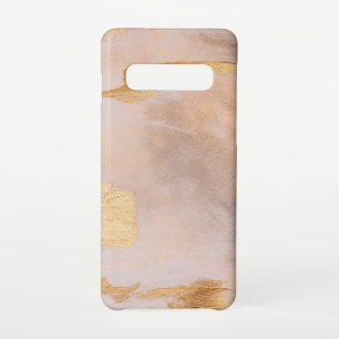 Coque Samsung Galaxy S10 Rose Gold Blush and Gold Texture
