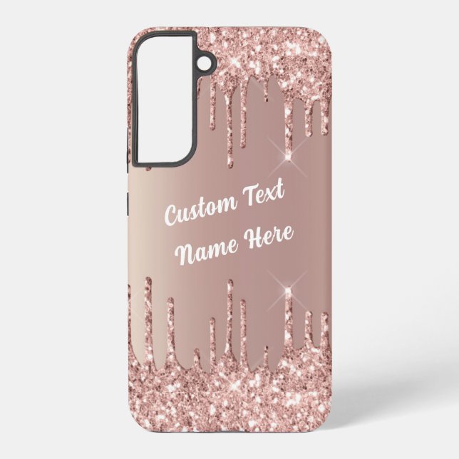 Coque Samsung Galaxy Rose Gold Blush Parties scintillant Drivers votre  (Verso)