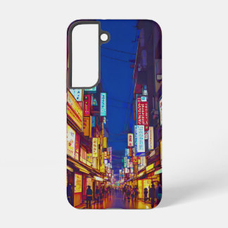 Coque Samsung Galaxy Rue de ville japonaise la nuit 