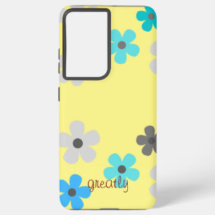 Coque Samsung Galaxy Rustique moderne Floral Samsung Galaxy S21 Ultra C