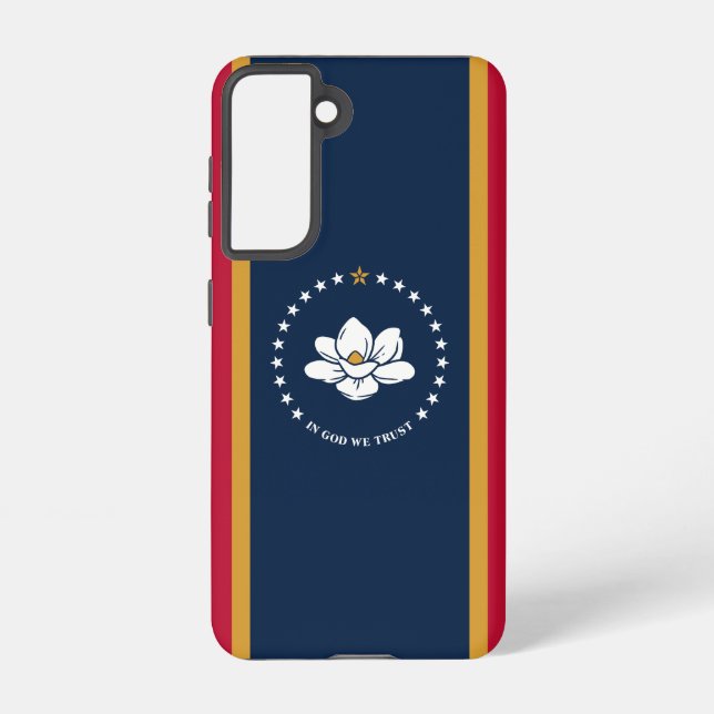 Coque Samsung Galaxy Samsung Galaxy S21 Case Flag of Mississippi (Verso)