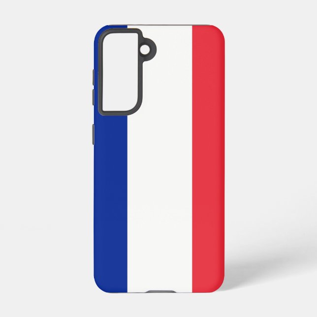 Coque Samsung Galaxy Samsung Galaxy S21 Coque Drapeau de France (Verso)