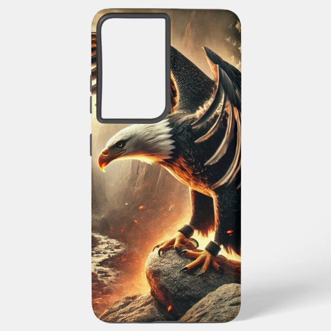 Coque Samsung Galaxy Samsung Galaxy S21 Plus Coque Aigle Américain (Verso)