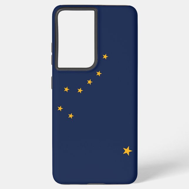 Coque Samsung Galaxy Samsung Galaxy S21 Plus Coque Drapeau de l'Alaska, (Verso)