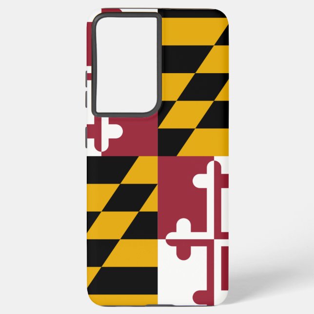 Coque Samsung Galaxy Samsung Galaxy S21 Plus Coque Drapeau du Maryland (Verso)