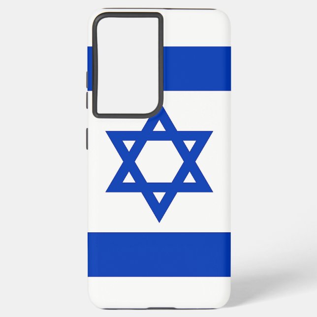Coque Samsung Galaxy Samsung Galaxy S21 Plus drapeau Coque d'Israël (Verso)