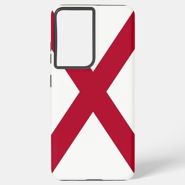 Coque Samsung Galaxy Samsung Galaxy S21 Ultra Coque Drapeau de l'Alabam (Verso)