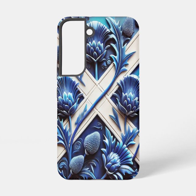 Coque Samsung Galaxy Samsung Galaxy S22 Coque avec chardon écossais (Verso)