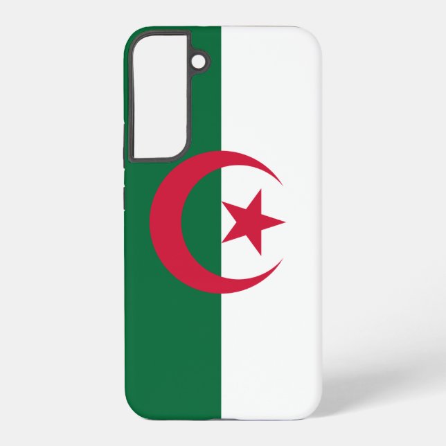 Coque Samsung Galaxy Samsung Galaxy S22 Plus Coque Drapeau de l'Algérie (Verso)