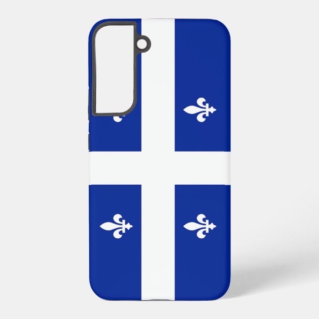 Coque Samsung Galaxy Samsung Galaxy S22 Plus Coque Drapeau du Québec (Verso)