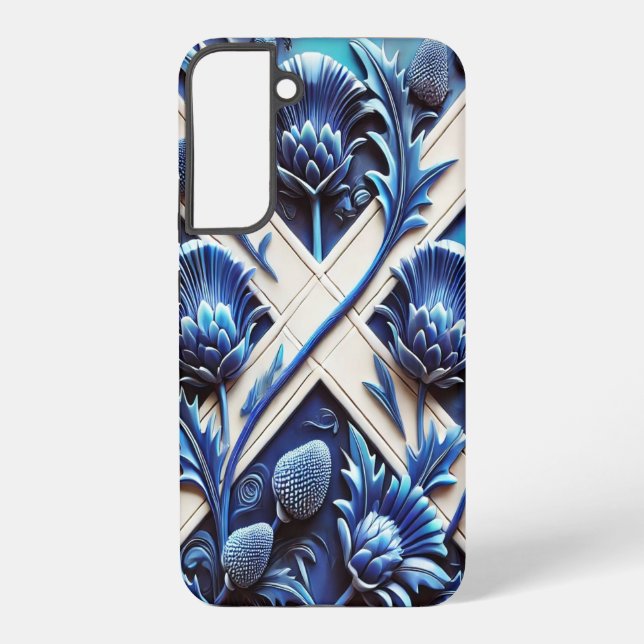 Coque Samsung Galaxy Samsung Galaxy S22 Plus Coque Scottish Thistles (Verso)