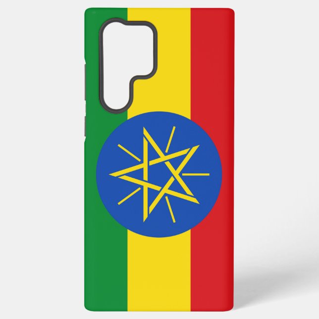 Coque Samsung Galaxy Samsung Galaxy S22 Ultra Coque avec drapeau d'Éthi (Verso)