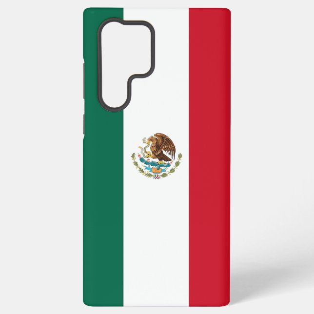 Coque Samsung Galaxy Samsung Galaxy S22 Ultra Coque avec drapeau mexica (Verso)